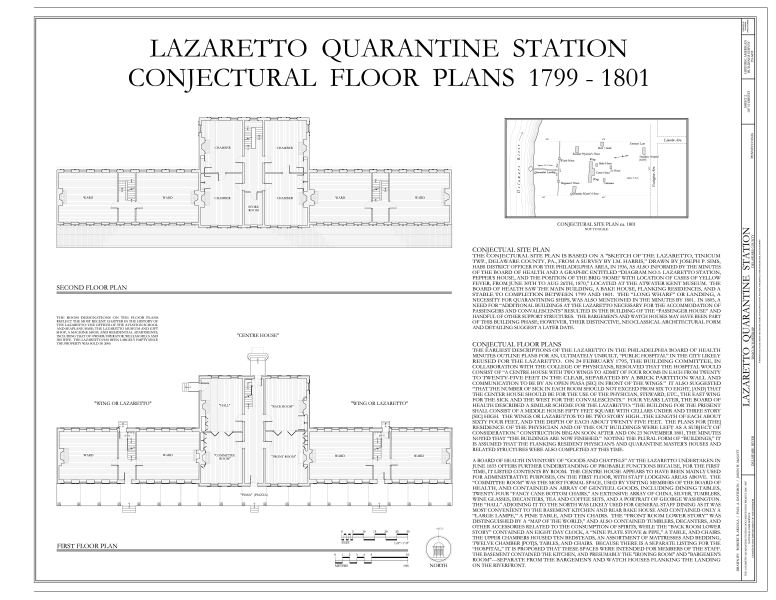 File:Conjectural Floor Plans. - Lazaretto Quarantine Station, Wanamaker Avenue and East Second Street, Essington, Delaware County, PA HABS PA-6659 (sheet 2 of 10).png