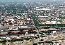 Aerial view of the Cook County Jail complex Cook County Jail complex, Chicago.jpg