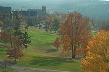 Libe Slope on the Cornell University campus in May 2006 Cornell University Slope.jpg