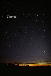 The constellation Corvus as it can be seen by the naked eye CorvusCC.jpg