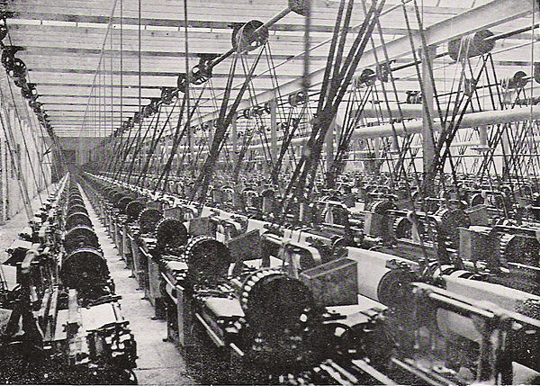 Lancashire cotton mill, 1914