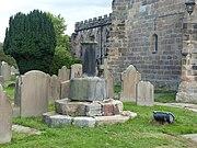 Cross base at St Mary's, Astbury.jpg