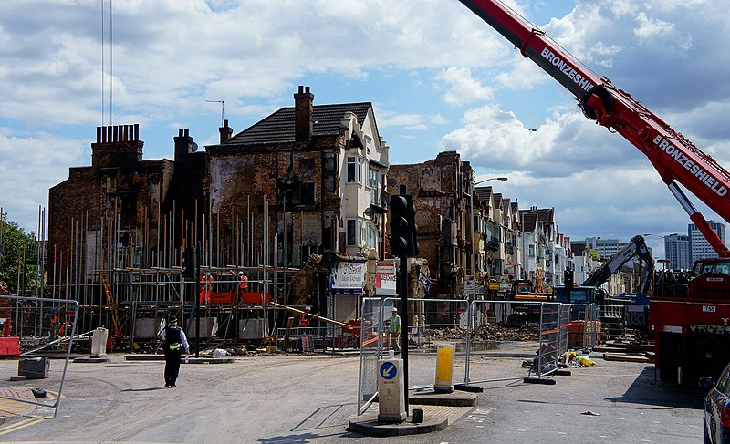 File:Croydon Riots - demolition - geograph.org.uk - 2553965.jpg