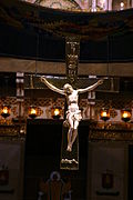 Crucifix - Basílica de Montserrat - Montserrat 2014.JPG