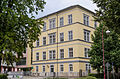 Lessing-Gymnasium (school, adjoining building, enclosure and memorial for soldiers)