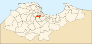 Localizzazione del comune nella wilaya di Algeri