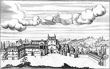 The Lateran during medieval times, from a 17th-century engraving by Giovanni Giustino Ciampini De sacris aedificiis a Costantino Magno constructis synopsis historica pag. 17 Tab. V.jpg