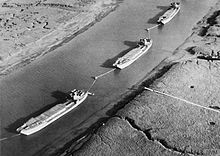 Dummy landing craft, used during Fortitude, at an unknown location in the South-East of England DecoyLCT.jpg