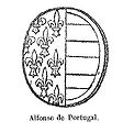 Alfonse de Portugal, Mathilde, Boulogne grófnőjének második férje, 1241, ovális pajzs