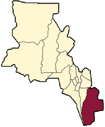 Dipartimento di La Paz – Mappa