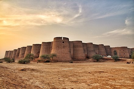 Derawer fort in Cholistan, an example of Rajput architecture