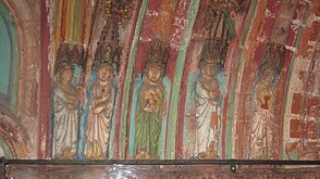 Die fünf klugen Jungfrauen. Archivolte an der sogenannten Goldenen Pforte der Marienkirche