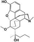 Chemical structure of Dihydroetorphine.