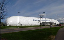 The Moncton Sports Dome is an indoor air-supported building used for a number of different sports and recreational activities. DundeeSportsDome.jpg