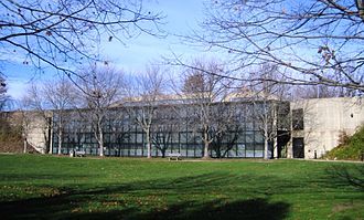 East Windsor Municipal Building, built in 1982 using earth sheltering to reduce energy costs East Windsor, NJ town hall (1).jpg