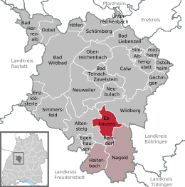 Ebhausen - Localizazion