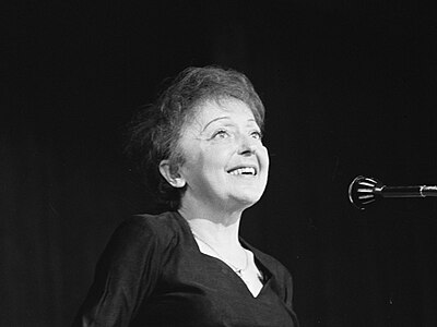 French singer Edith Piaf always wore black on stage.