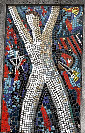 Mosaic by Edo Murtic at Mirogoj, Zagreb Edo Murtic Seferov.JPG