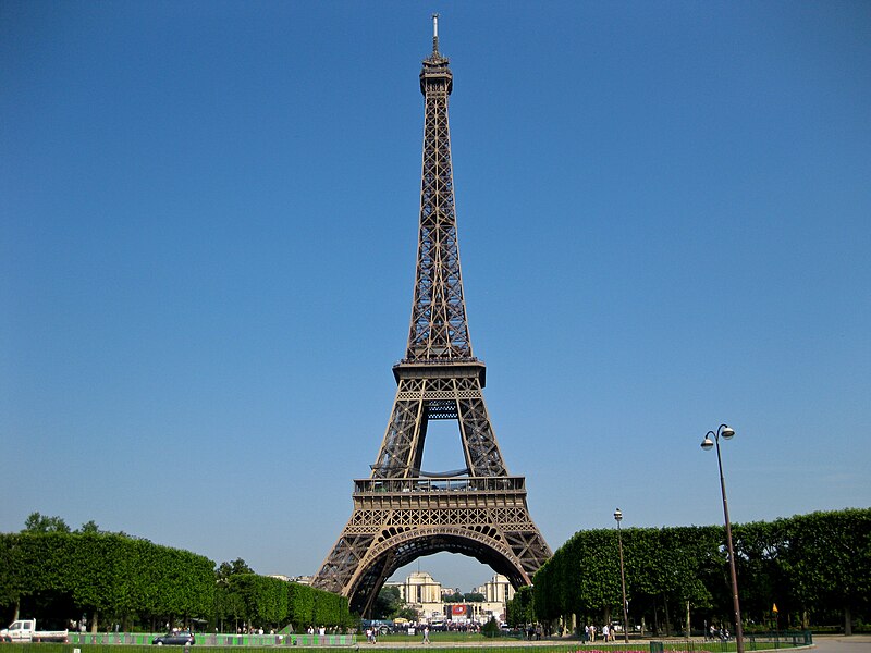 File:Eiffel Tower from Champ-de-Mars, Paris 29 June 2010.jpg