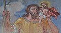 English: Painting of Saint Christopher Deutsch: Christophorus-Fresko