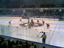 Eishockeyspiel Deutschland gegen Weißrussland am 21. April 2008