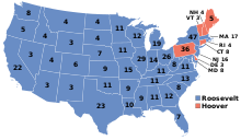 1932 electoral vote results ElectoralCollege1932.svg