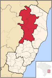 Noroeste Espírito-Santense - Carte