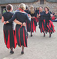 English: Jersey Lillies" female morris dance group,Jersey