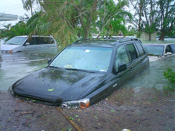 Storm surge from Wilma on Key Haven, island suburb of Key West, Florida