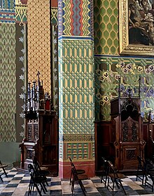 Floral motifs murals by Stanisław Wyspiański