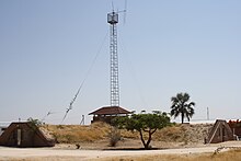 The former South African Defence Force base in Outapi, Omusati, Namibia. Former South African Defence Force base in Outapi.JPG