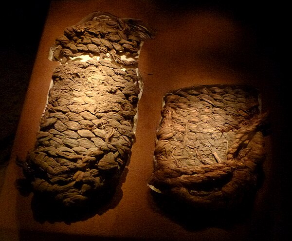 The Fort Rock sagebrush sandals from the United States (c. 7300 BC)