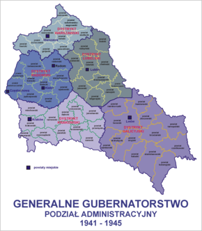 Districten van het Generalgouvernement