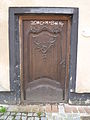 Carved front door