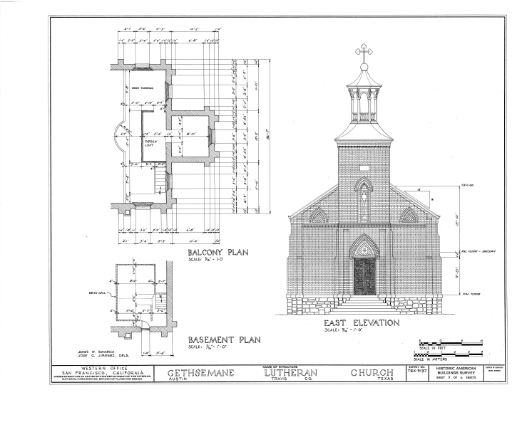 File:Gethsemane Lutheran Church, Sixteenth Street and Congress Avenue, Austin, Travis County, TX HABS TEX,227-AUST,7- (sheet 3 of 6).png