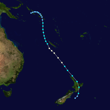 Track of Cyclone Giselle Giselle 1968 track.png