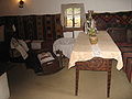 Gospodăria tradițională din Straja - interior al casei de locuit cu prezentarea unui obicei de la naștere