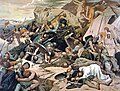 Die Gotenschlacht am Vesuv oleh Alexander Zick, menggambarkan Pertempuran Mons Lactarius