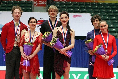 The ice dancing medalists