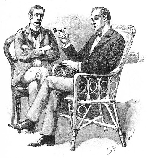 Dr. Watson (left) and Sherlock Holmes, by Sidney Paget