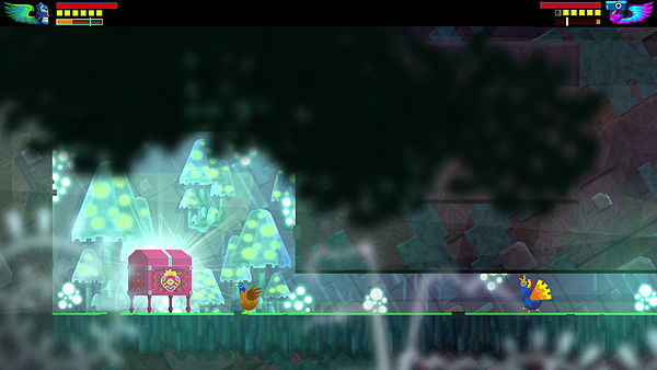 In Guacamelee!, the player gains the ability to temporarily turn their human character into a chicken, allowing them to pass through low-height corrid