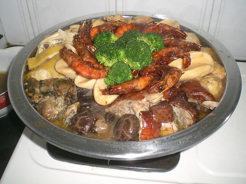 File:HK Food Poon Choi Pen Cai Big Bowl Feast Cafe de Coral.JPG