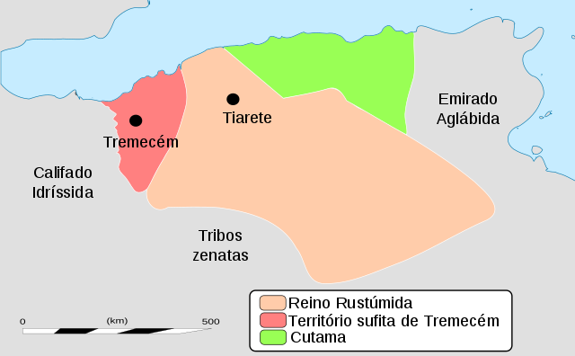 Localização de Reino Rustâmida
