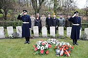 Honorary ceremony near Romualdas Marcinkus grave