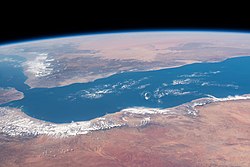 Аденският залив, погледнат от космоса