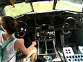 Inside the cockpit of one of the aircraft of the airplane graveyard, Bangkok.jpg