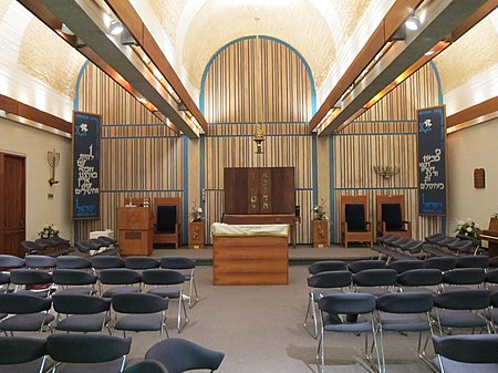 Interior of Aloha Jewish Chapel on Joint Base Pearl Harbor Hickam