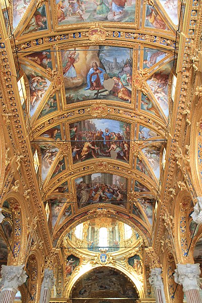 File:Interior of Santissima Annunziata del Vastato (Genoa) 15.jpg