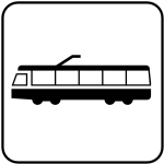 Semne de circulație italiene - tramvai icon.svg