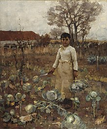 A Hind's Daughter by Sir James Guthrie 1883, Scottish National Gallery James Guthrie - A Hind's Daughter 1883.jpg